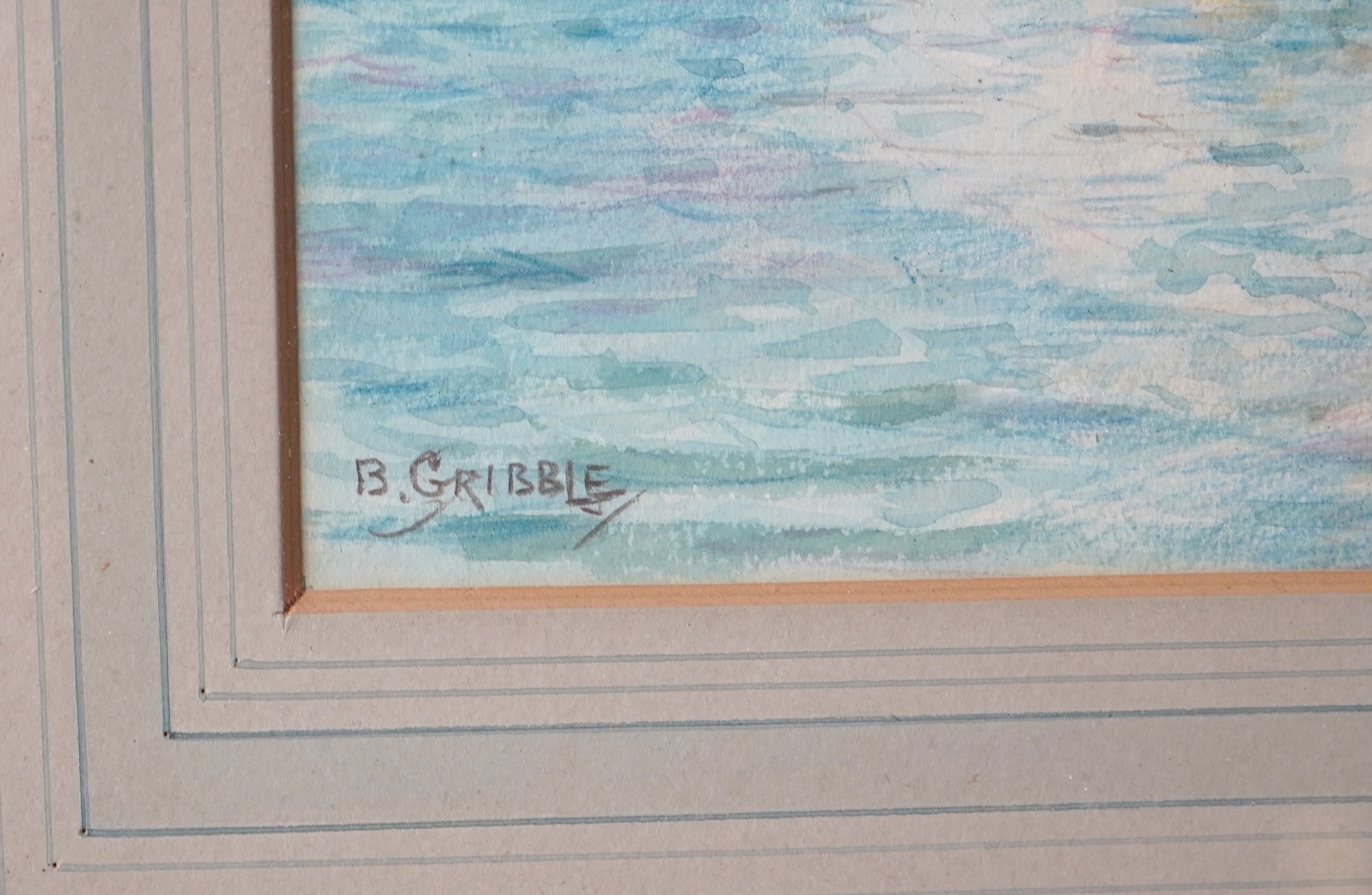 Bernard Finegan Gribble, 1872-1962, 'Feluccas on the Nile'